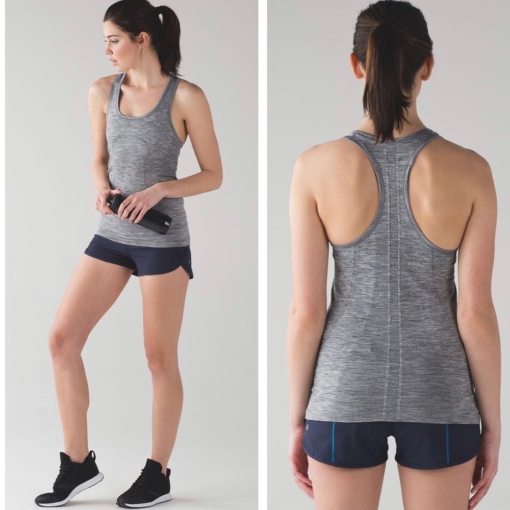 Lululemon Swiftly Tech Racerback In Slate /White 8 - image 1